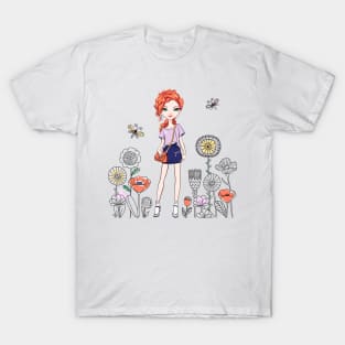 Cute redhead girl T-Shirt